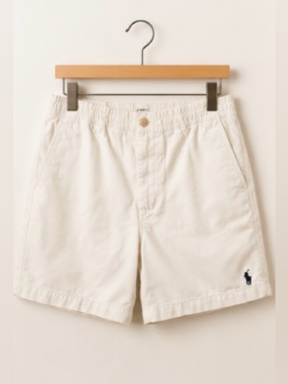 Polo by Ralph Lauren White High-Rise Cotton Shorts - Picture 3 of 6